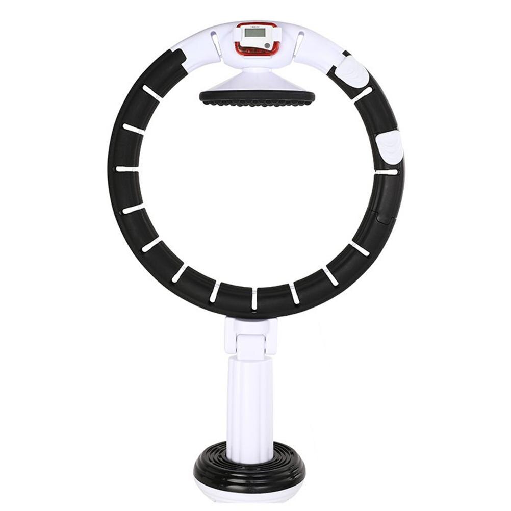 Intelligent count ring ring smart hoop avtagbar fitness hoop bärbar viktminskning tunn midja bantning sport sport cirkel: Beige