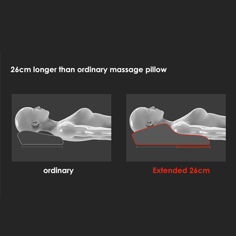 Almohada de masaje eléctrica multifunción, vibrador Shiatsu, terapia infrarroja, relajación muscular, cuello, espalda, piernas, masajeador corporal