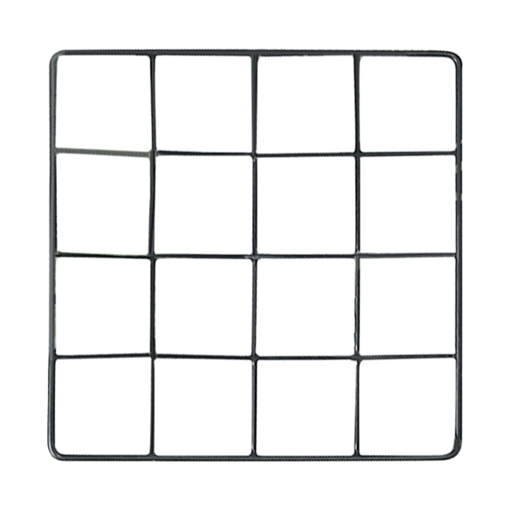 Wire Grid Panel Photo Wall Vinyl Art for Home Decoration , 20x20cm