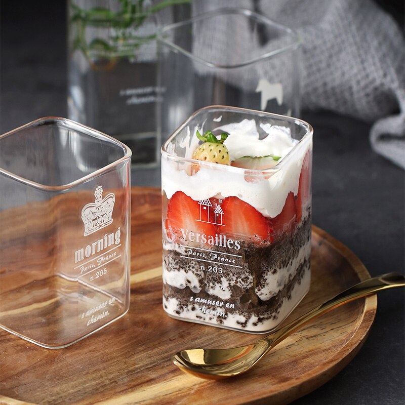 Firkantet Ølglass - Blyfritt glass - Varmebestandig - Te- og Juiceglass - AKUHOME