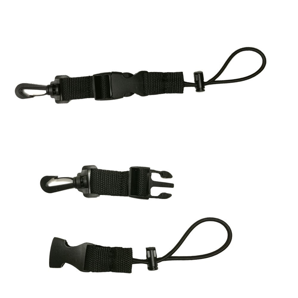 2 stk dykkerkamera lys lanyard strop rygsæk quick release spænde clip diver lommelygte holder spænde