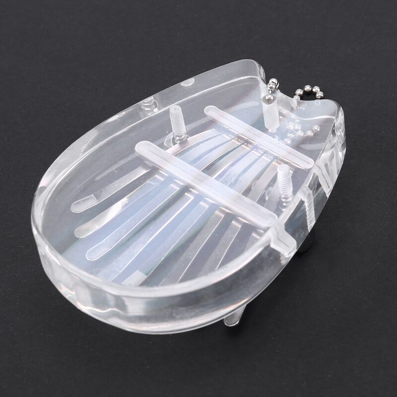 8 Schlüssel bunt Kalimba Daumen Klavier,Mini transparent Acryl- Finger Klavier Musical Instrument Pro Anfänger,Katze