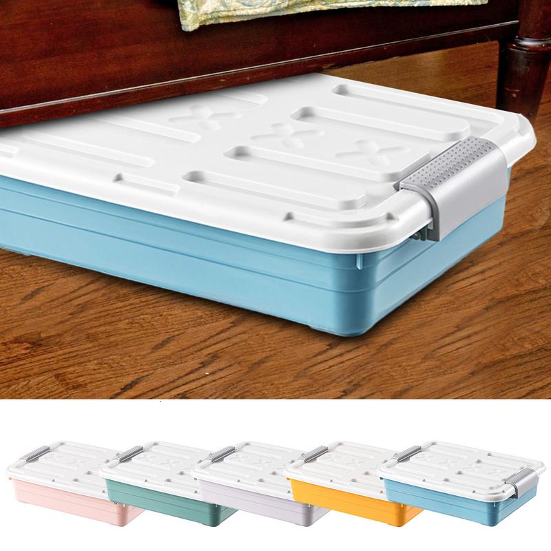 Onderbed Organizer Onder Bed Opslagcontainers Waterdicht Met Casters Grote Capaciteit Ruimtebesparende Opslagbenodigdheden