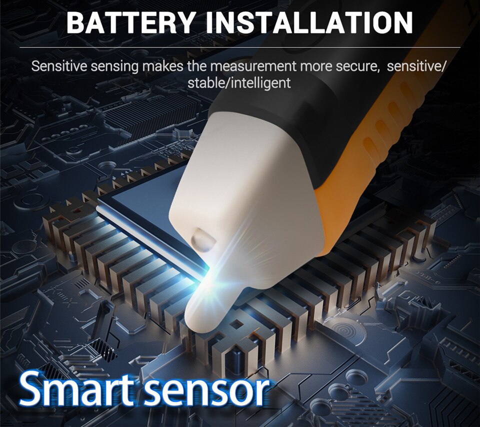 Lápiz de prueba de inducción sin contacto AC110V 220V, voltímetro, sonda de voltaje, medidor de voltios, indicador eléctrico, Detector de potencia, toma de prueba