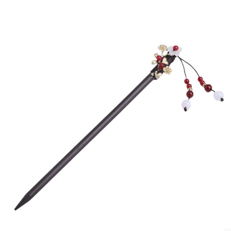 N7YD Antiek Chinese haarpen Haar ornament Traditionele haardecors voor Han -kostuum: Roze