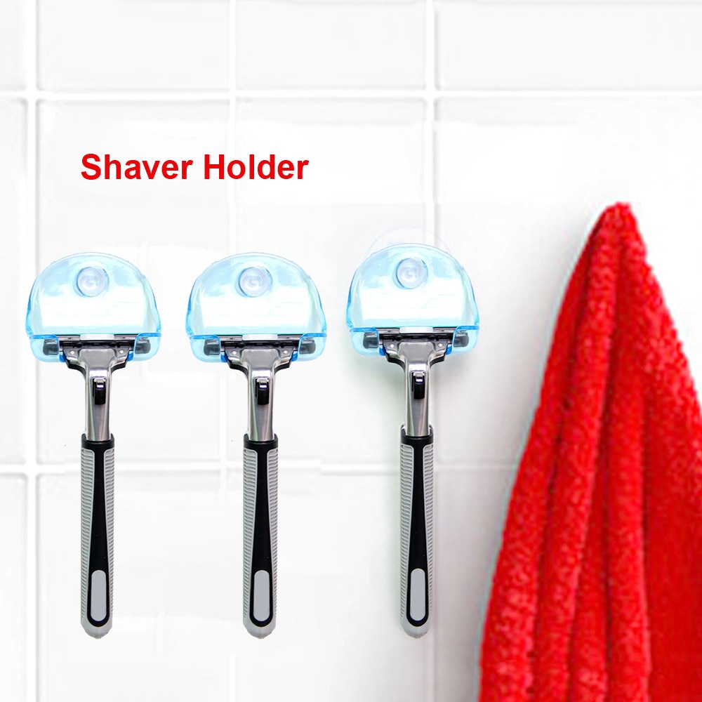 #40 miljøvennlige barbermaskiner tannbørsteholder super sugekopp barberhøvelholder dusjstativ baderoms sugemaskin oppbevaringssuger: Default Title