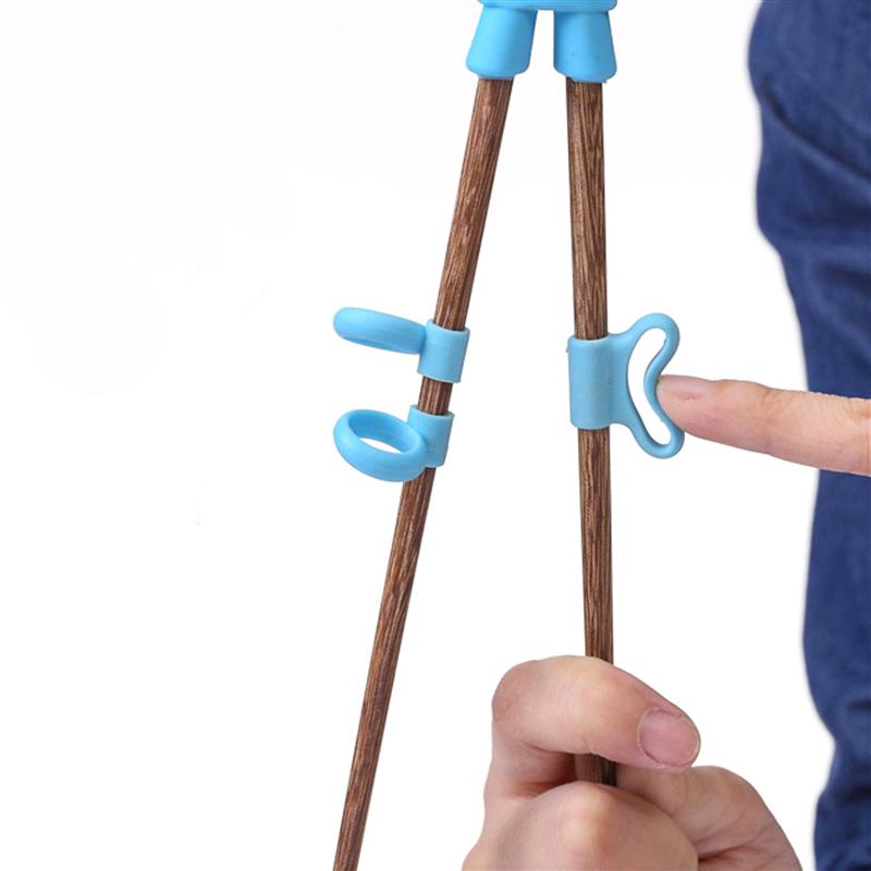 18 Pcs Kids Chopsticks Learning Ring Silicone Training Chopstick Helper Rings Practice Chopsticks Accessories Plastic Ring Cover