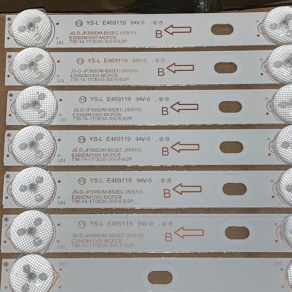 2A+1B/ORIGINAL YS-L E469119 94V-0 JS-D-JP395DM-A81EC/B82EC E395DM1000/MCPCB 736-14-1T A/B light bar Backlight 6V 736MM