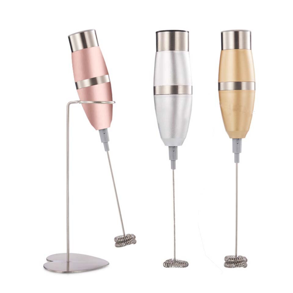 Mjölkdryck kaffevisp mixer elektrisk äggvisp skummare skummare minihandtag omrörare praktiskt köksredskap med fäste