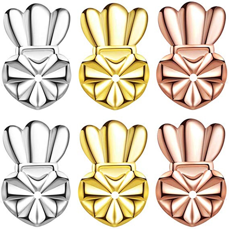 17 Styles Hypoallergenic Earring Lifter Fits All Earlobe Stud Back Nut Lift Support Post Earrings For Women