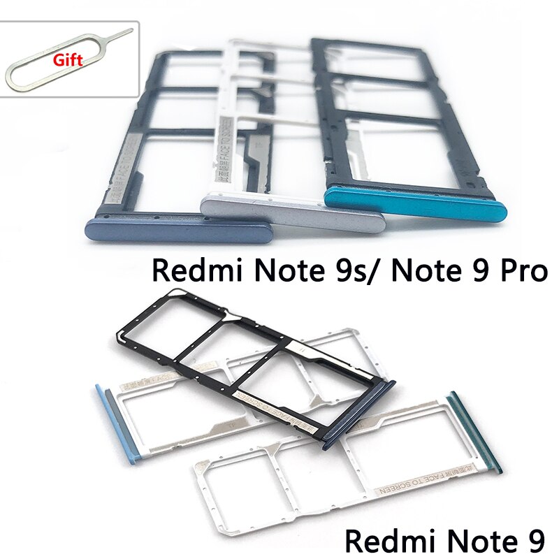 2 Stuks Sim Card Tray Slot Houder Adapter Accessoires Voor Xiaomi Redmi Note 9 Sim Lade Houder Voor Xiaomi Redmi note 9 Pro Note 10