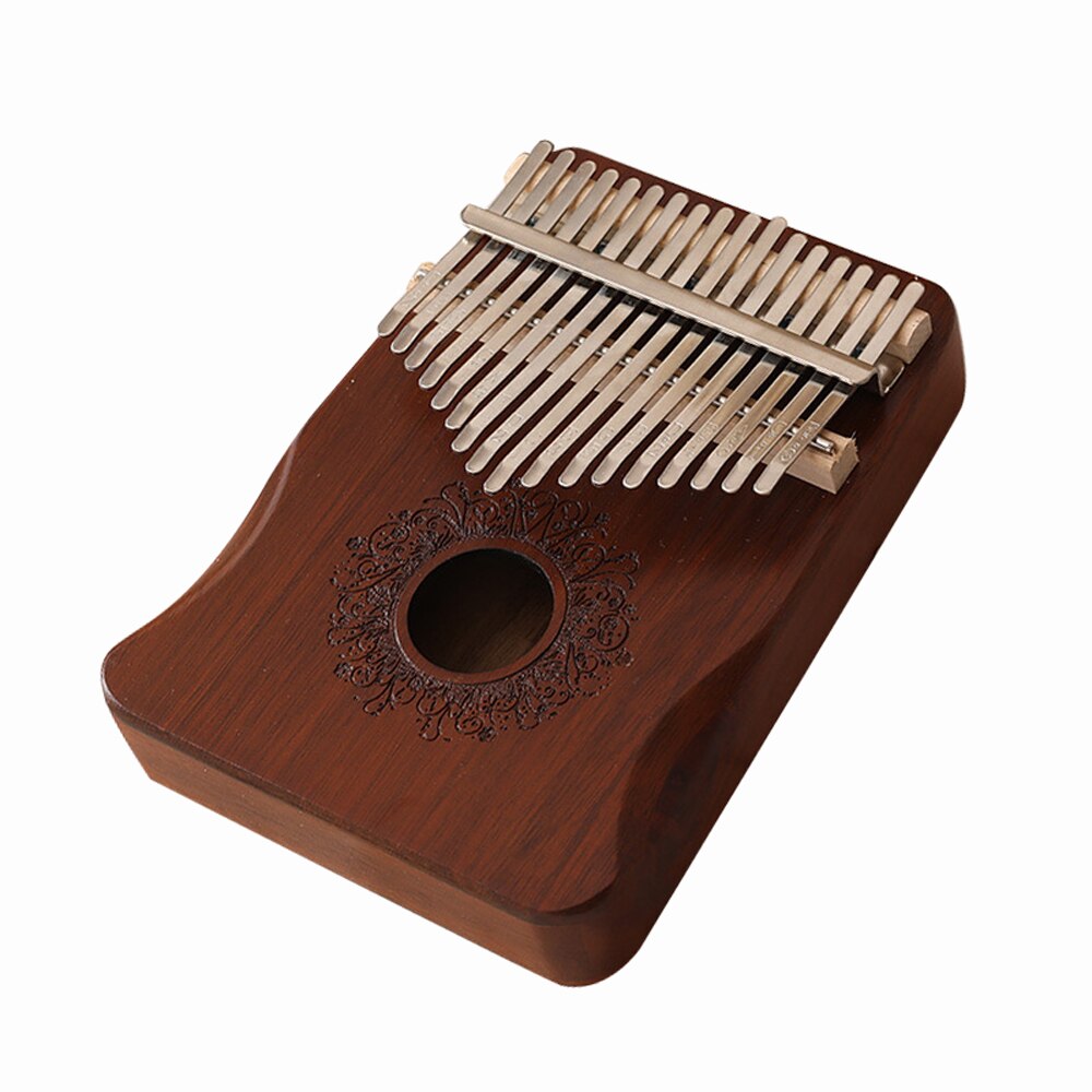 Kalimba 17 taster kalimba afrikansk tommelfinger finger klaver træ kalimba bærbart musikinstrument tommelfinger klaver: 4