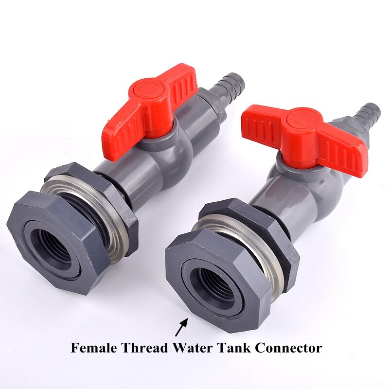 1 ~ 3Set 1/2 "3/4" Tot 8 ~ 16Mm Pvc Diy Aquarium Connector Aquarium Inlaat water Afvoer Slang Pagode Joint Water Tank Klep Fittings