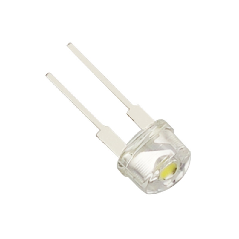 20pcs 0.5W LED 8mm straw hat lamp bead light big chips F8MM hight power hat light-emitting diode