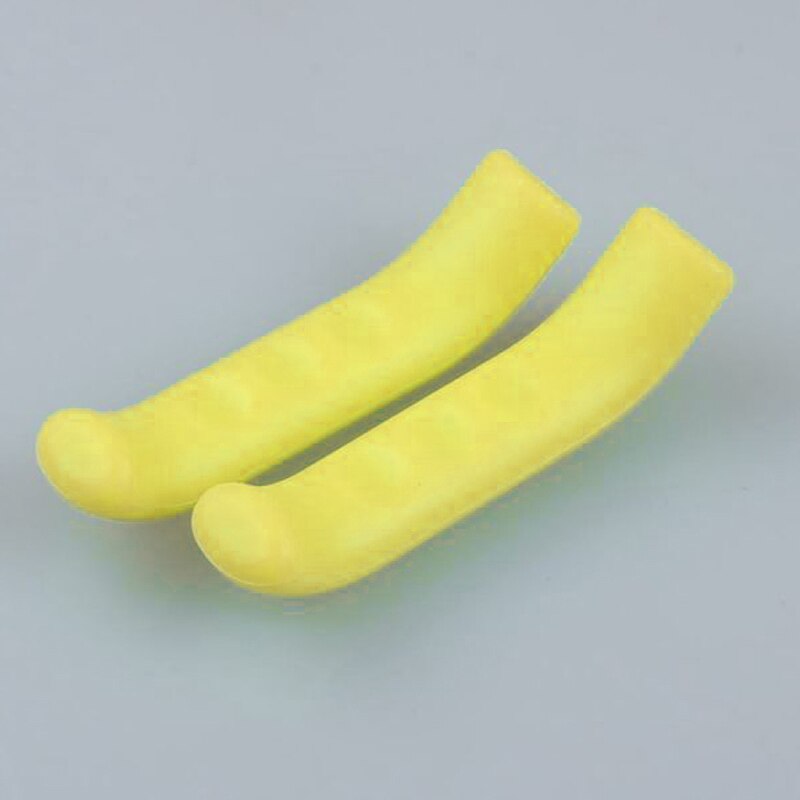 1 Paar Silicone Fiets Lever Grips Protectors Anti-Slip Fiets Remhendel Handvat Mouw Mtb Bike Fietsen Siliconen Rem cover Mc: YELLOW