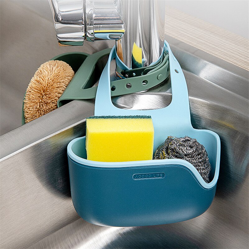 Kitchen Gadget Accessories Sink Shelf Sponge Drain Rack Bathroom Holder Kitchen Storage Suction Cup for Kitchen Organizer Sink