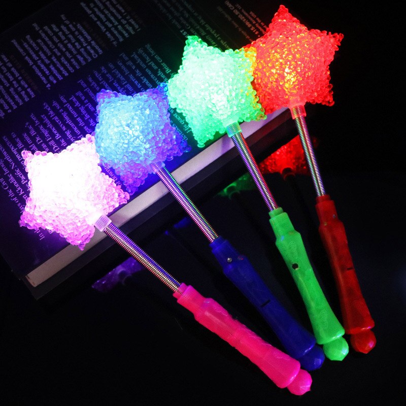 Luminous Flashing Light Sticks for Wedding Party Halloween Decoration Children: Star