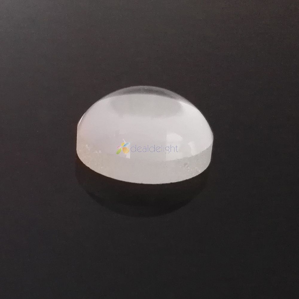 10 pièces 12mm LED lentille optique verre hauteur 6mm plano-convexe forme lentille pour haute puissance lampe à LED bricolage