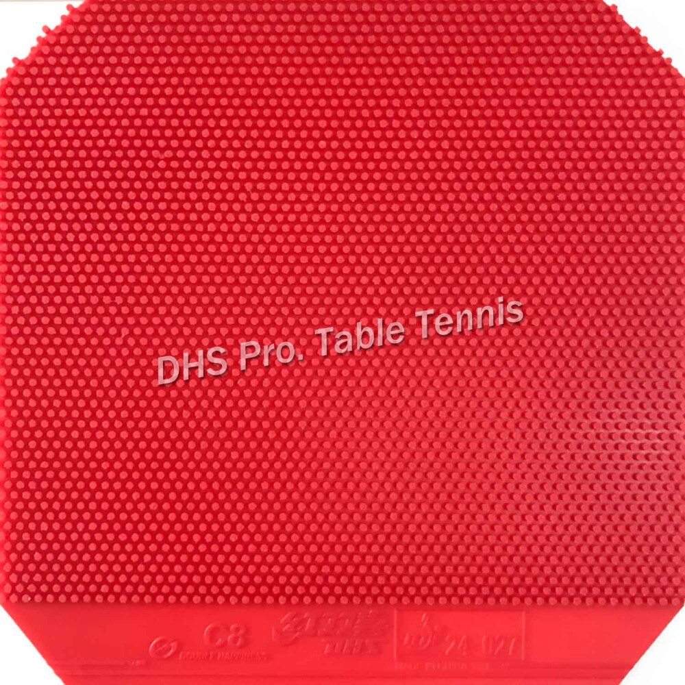 Tenis de Mesa DHS C-8 (C8, C 8) de Pips largos, goma de PingPong con esponja de 1,0mm