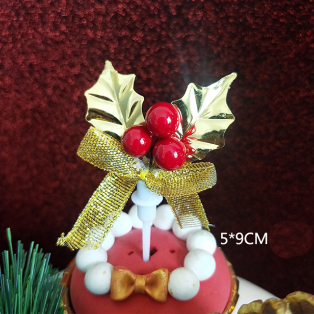 10Stck Weihnachten Kuchen Deckel Mini Weihnachten Baum Cupcake Deckel Ornamente Neue Jahr Weihnachten Party freundlicher Geburtstag Kuchen Dekor Liefert: Typ5