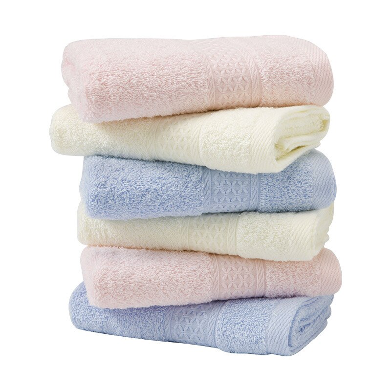 100% Katoenen Handdoek Badkamer Gezicht Handdoek Handdoek Huidvriendelijk Geel Blauw Roze Handdoeken