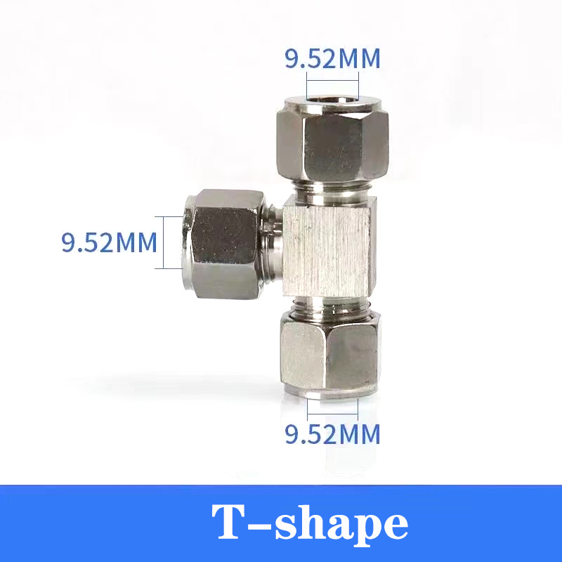 10 stuks hogedruk stoel vernevelingssysteem fittingen, rechte gezamenlijke mondstukken, snelkoppeling, tee elleboog, 3/8 ", 9,52 mm,: WHITE