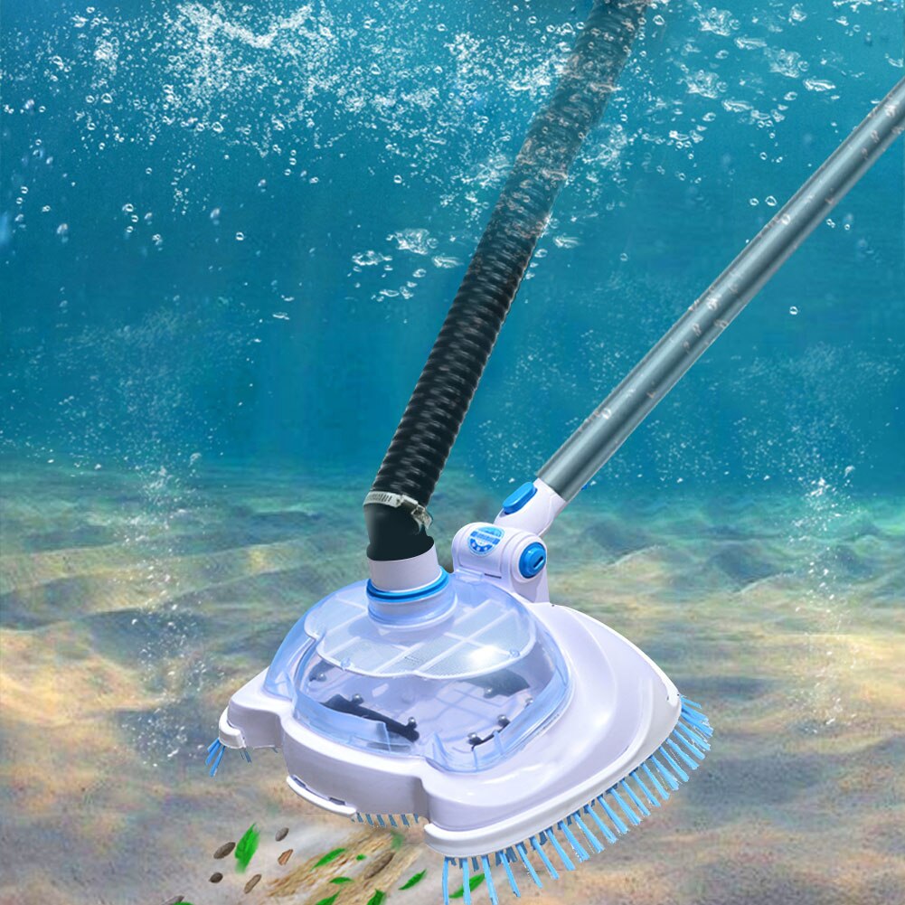 Swimming Pool Vacuum Head Brush Cleaner Transparent Manual Floating Objects Suction Machine Cleaning And Maintenance Tools