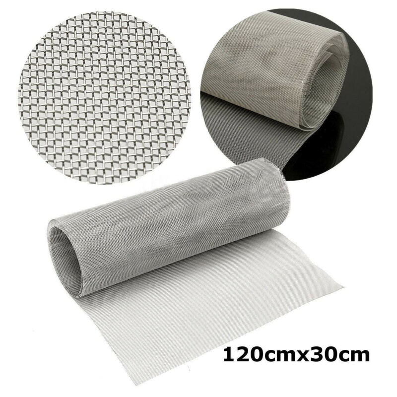120x30cm/47.2x11.8" Roll 25 Mesh Stainless Steel 316 Cloth Screen Filter Sheet