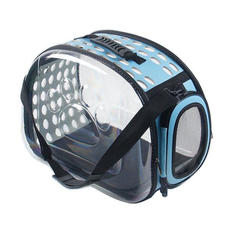 HEYPET portabebés para perros gato jaula plegable cajón plegable Bolso de Plástico bolsas de transporte mascotas suministros mochila transparente