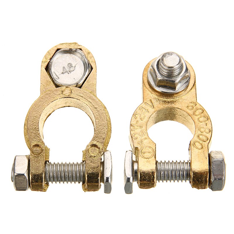 2pcs Universal Battery Pole Terminals Positive Negative Car Battery Terminals Clamp Connector For Auto Motor Vehicle