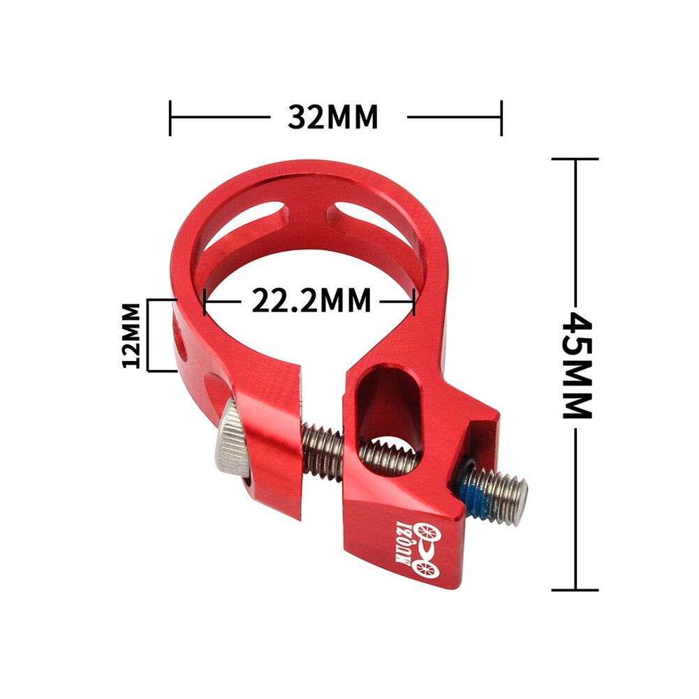 Aluminium Mountainbike Shifter Trigger Clamp Fiets Voorderailleur Clip Lock Remhendel Vaste Ring Fietsen Onderdelen