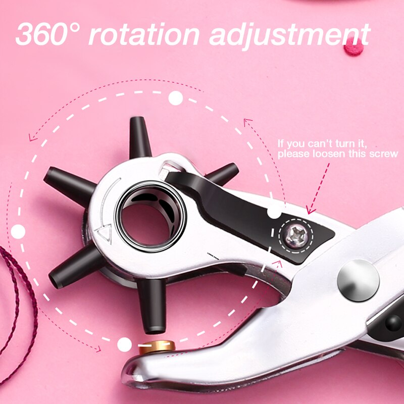Locher Gürtel Leder Gürtel Locher Zange Öse Drehen NäHenne Maschine Tasche Setter Werkzeug Armbinde Haushalt Gurt Leder DIY