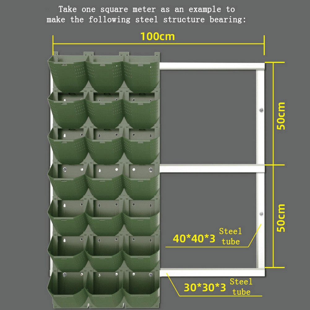 Recipiente para maceta de flores de varios agujeros montado en la pared bonsái de jardín macetero para plantas crasas