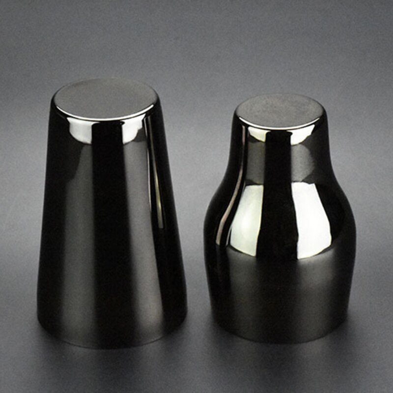 650ml Stainless Steel French Cocktail Shaker Classic Bar Cocktail Shaker Bartender Bar Tool: black