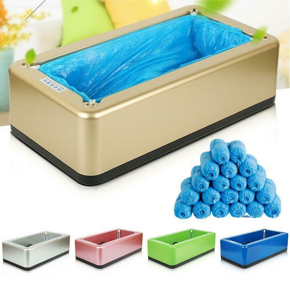 Máquina dispensadora de bolsas de zapato , máquina automática de película para cubrir Zapatos, patucos desechables cómodos y limpios para el hogar