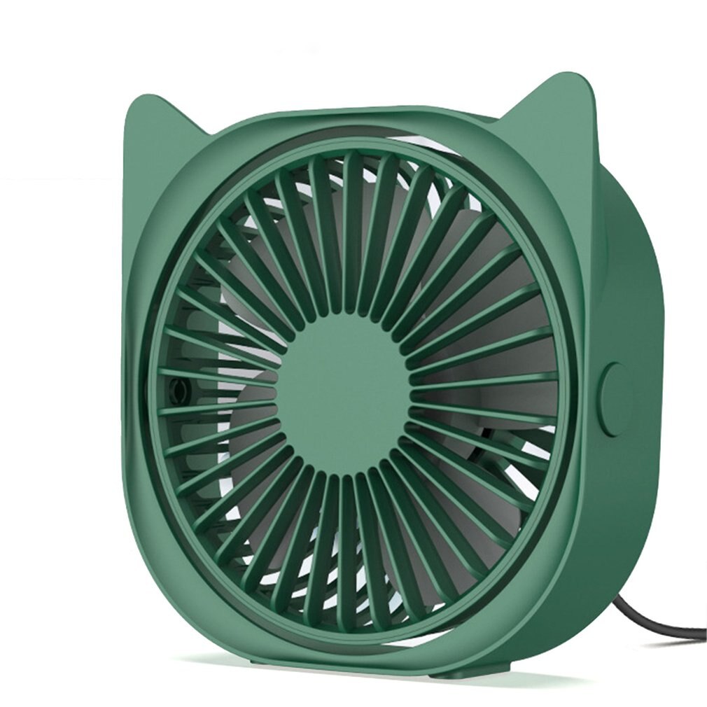 Mini USB Notebook Desktop Ventilator Stille Roterende Computer Blauwe Kleur