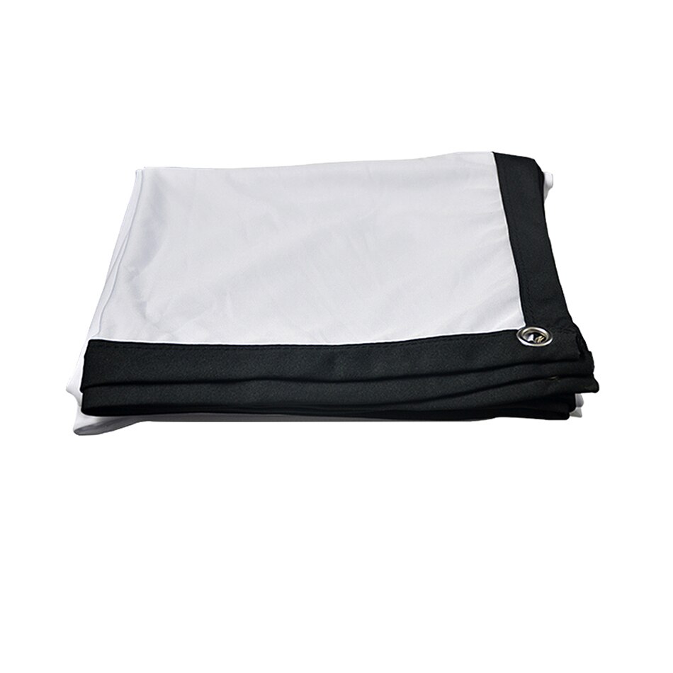 Portable Folding Polyester Soft Projector Screen Wall Mounted 3D HD Home Cinema Theater Projection Screen Canvas: 60 inches