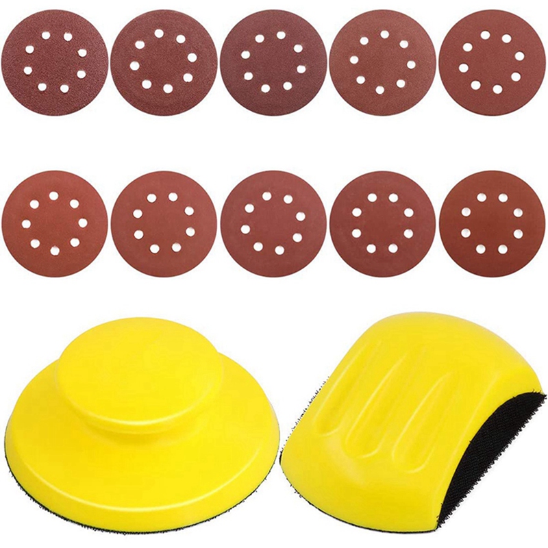 62Pcs 5Inch Schuurpapier Met Ronde En Muis Vormige Hand Schuren Blokken &amp; 17Pcs Solderen Tips Kit 900M Soldeerbout Tip