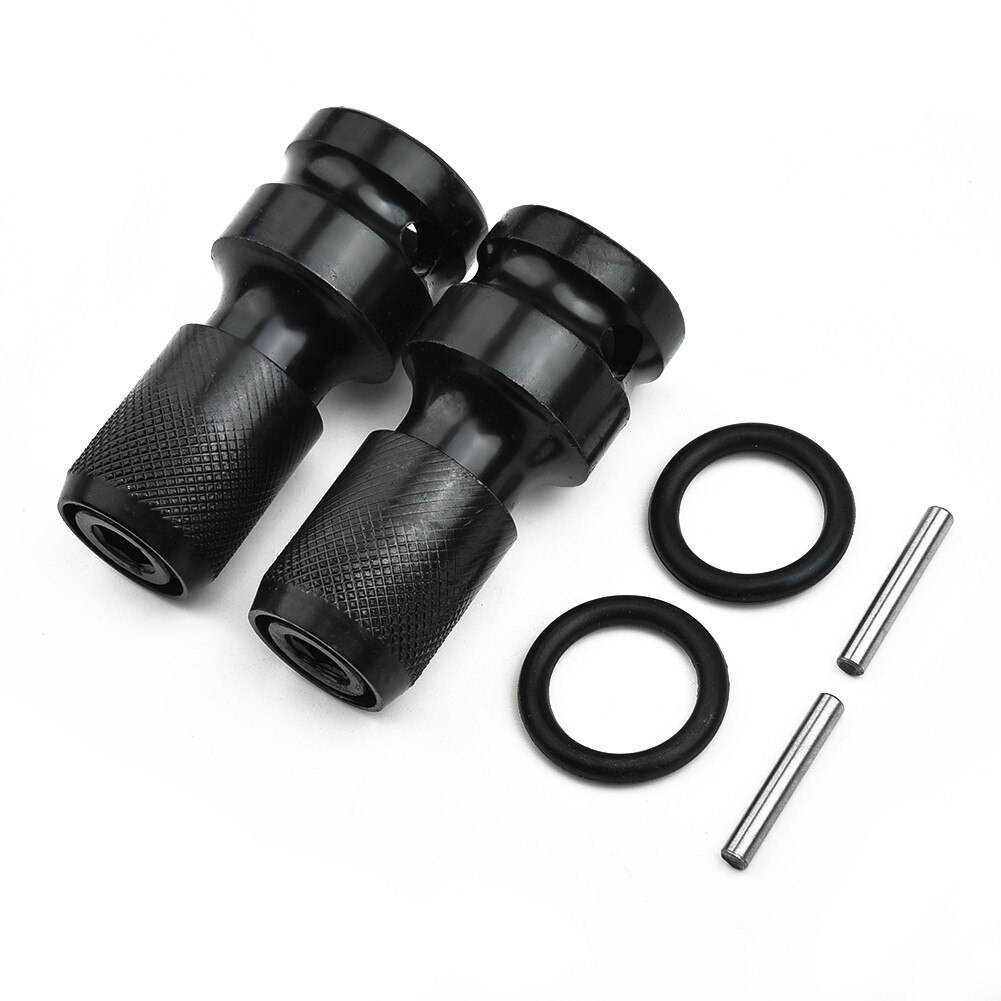 2Pcs socket set Wrench Socket Adapter Spanner Set Drive Converter Impact Tool 1/2 Inch Square To 1/4 Inch Hex Ratchet Socket