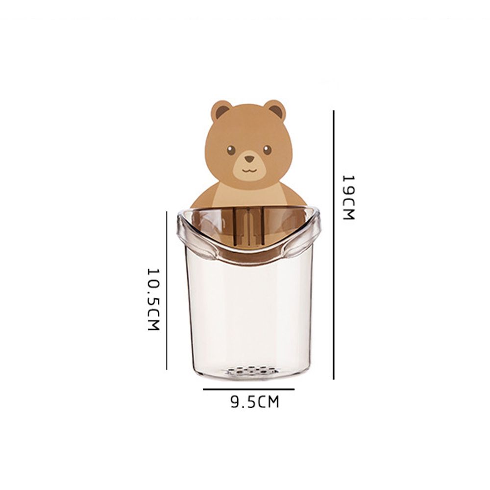 Cute Bear Toothbrush Holder Storage Rack Bathroom Accessories Set Toothpaste Holder Tooth Brush Stand Shelf Accessories