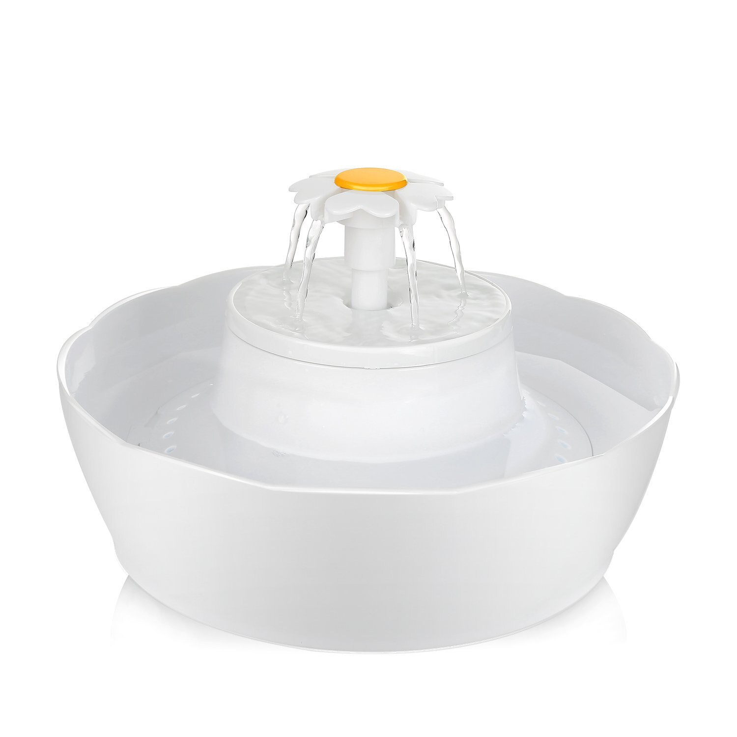 Pet Fountain Cat Water Dispenser LED Lighting 2.3L Cat Fountain Dog Water Drinking Dual Filters Fresh Clean Water Ultra Quiet: Water Dispenser / EU Plug