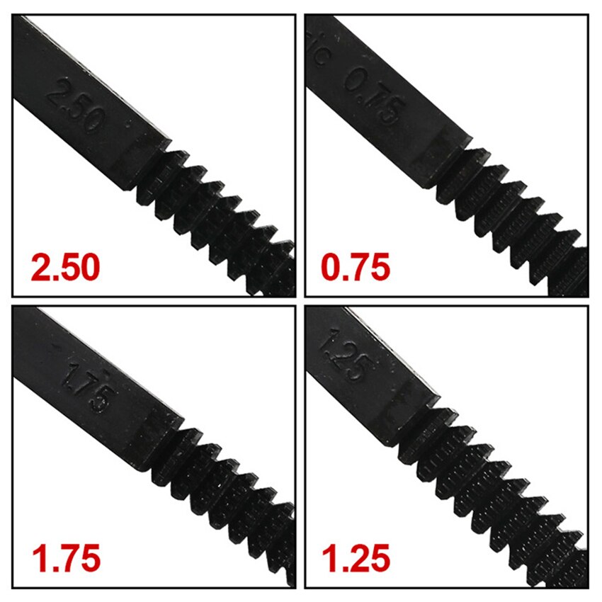 Thread Repairing Files DIY Tools Metric Bolt Hardware Correction Files Multi-specification Thread Restoring Teeth