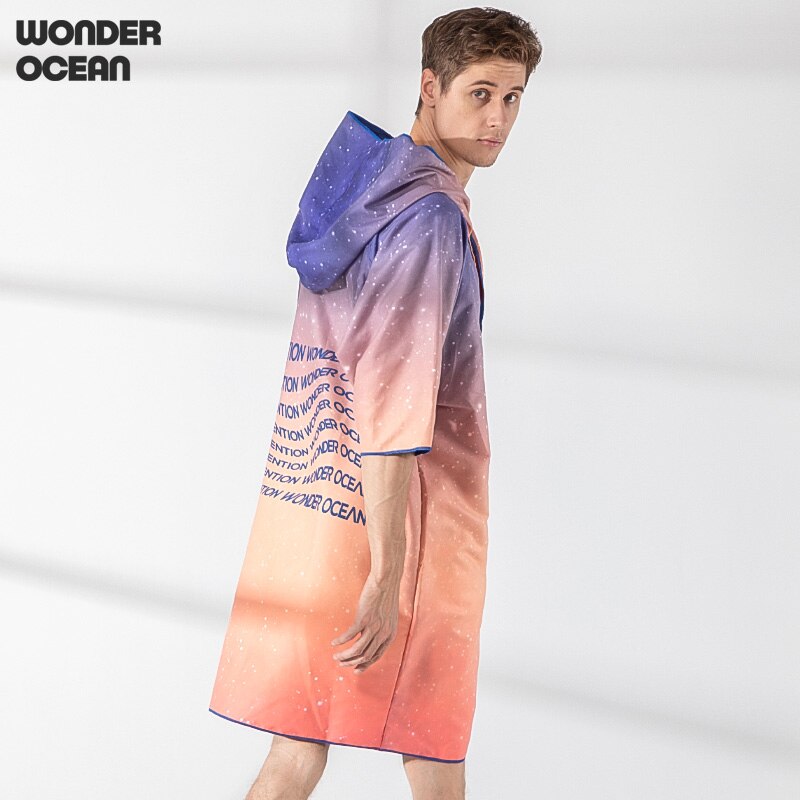 Albornoz Original para hombre, chaqueta cálida de buceo, ropa de cambio de playa, toalla de primavera , capa absorbente de secado rápido