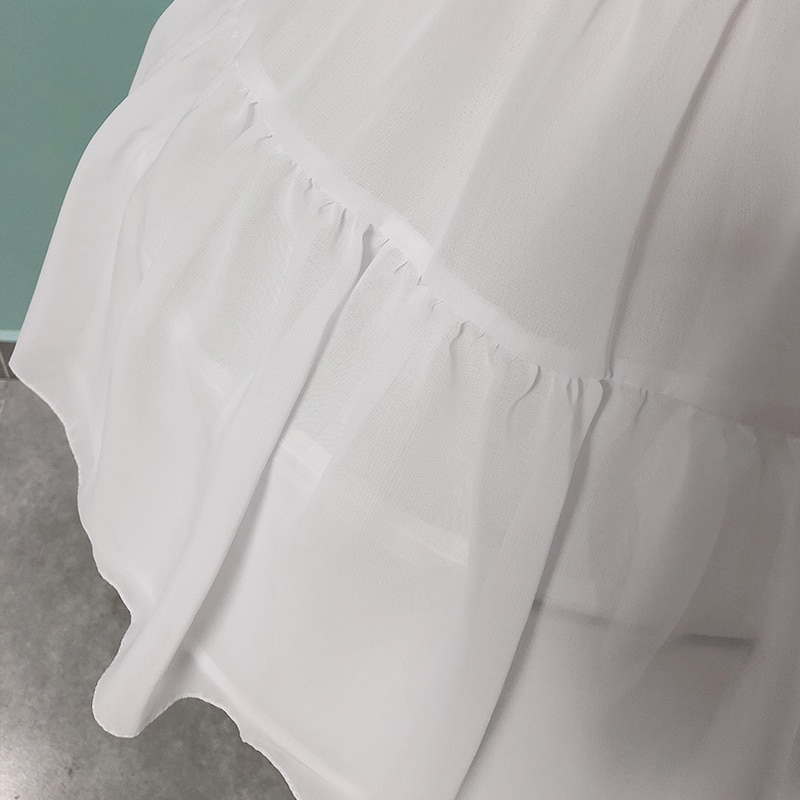 Ruffles Chiffon Underskirt Short DressPetticoat Tow Bones Lolita Petticoat Ballet Rockabilly Crinoline