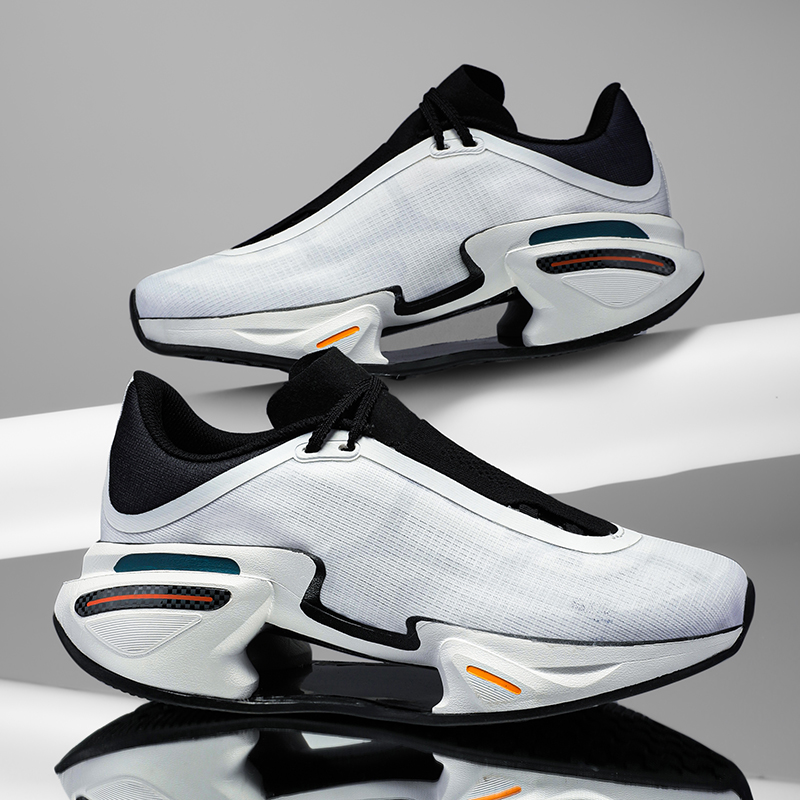 2024 Running Shoes for Men and Women, Carbon Plate Stable Support, Non-Slip Rebound Breathable Thick-Soled Sports Shoes: WHITE / 44