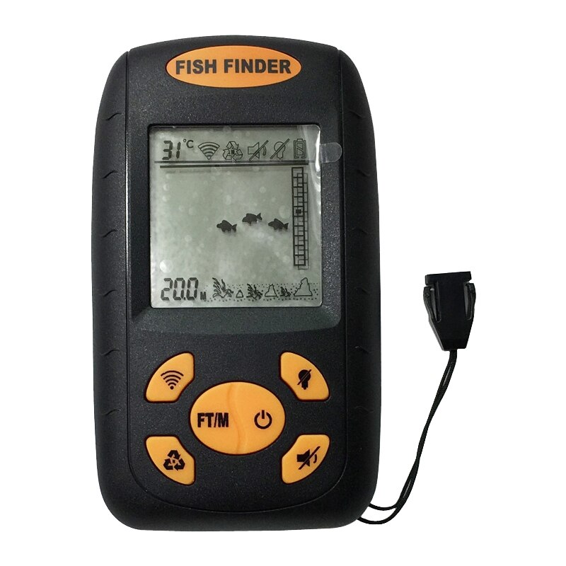 Sonar Fish Finder Sensor Fish Alarm to Find Out the Location of Fish Depth and Bottom Contour of Water.