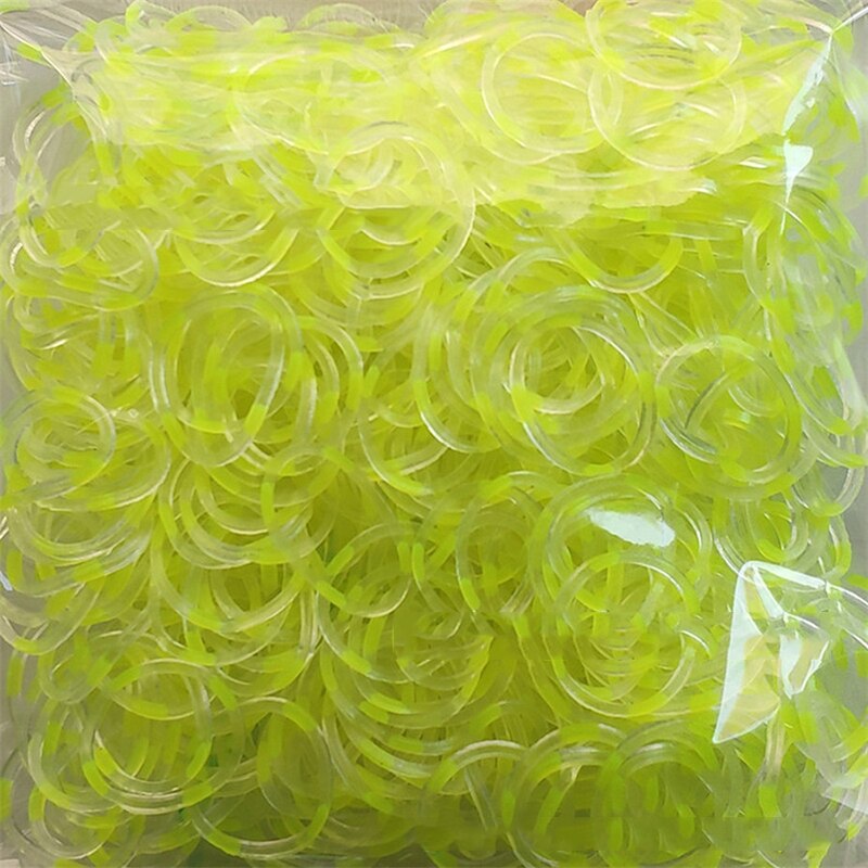 600 Stuks 46-60 Kleuren Loom Elastiekjes Armband Voor Kinderen Of Haar Rubber Loom Bands Maken Handmatig Geweven kleurrijke Diy Speelgoed Kerst: 9265A50