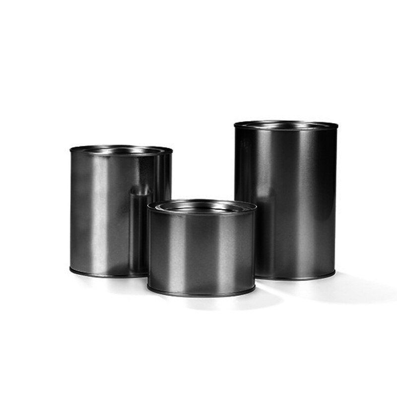 Empty Cylinder Tin Box Metal Tin Jars Iron Tea Box Candy Storage Boxes Bins Biscuit Container Candy Chocolate Organizer