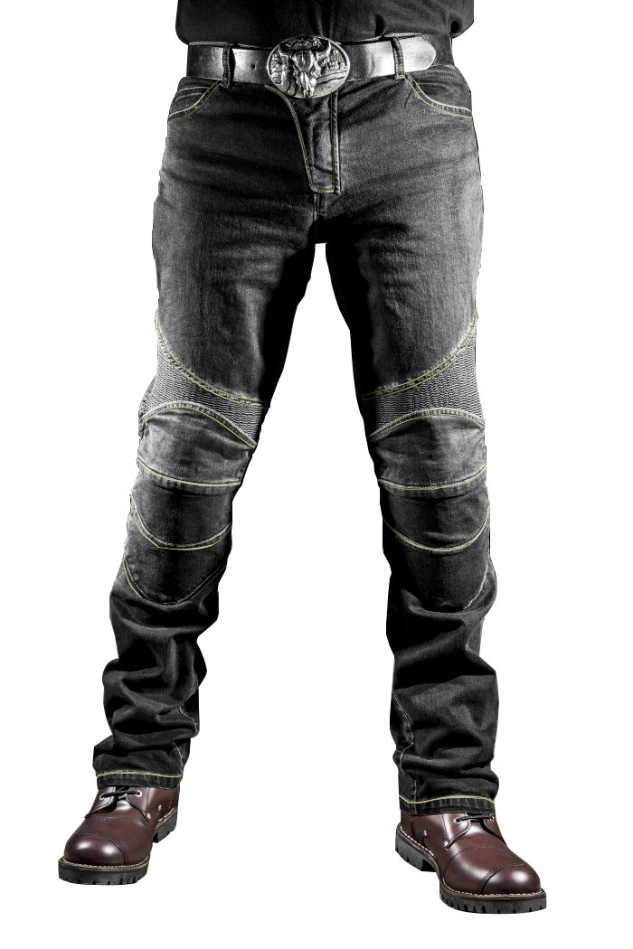 Mode Broek Motorfiets MX Dirt Bike Mountain Fiets Fietsen Broek Casual Jeans Met Pads