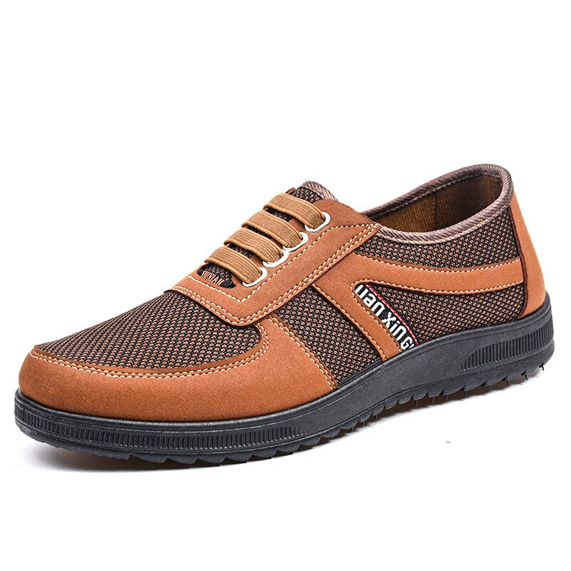 Mannen Casual Schoenen Slip-On Vader Schoenen Heren Canvas Schoenen Voor Mannen Platte Loafers Schoen Man Mocassins basic Espadrille: huang / 42